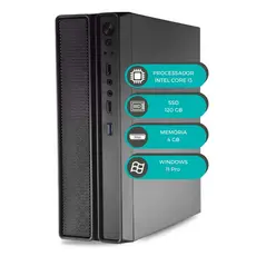 Computador SlimDesk MultiPC Intel i3 6ª Geração 4GB RAM SSD 120GB Windows 11 Para Uso Diário