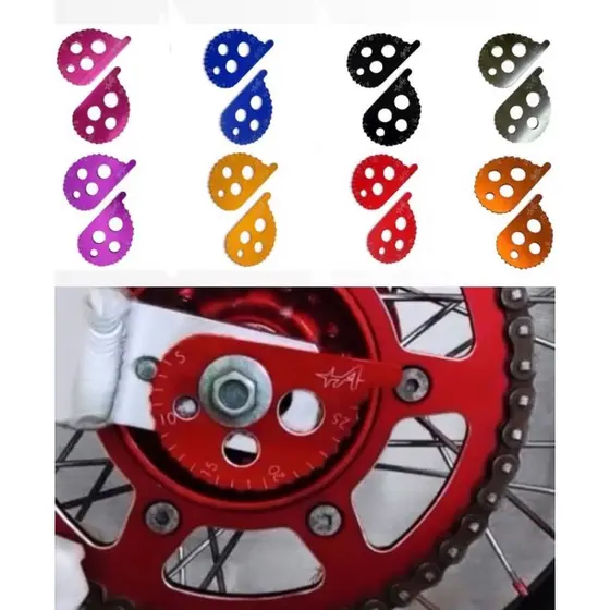 Regulador Esticador de corrente anodizado em alumínio motos Crf230 Crf250f Crf300f Sahara 300cc XR 300L Tornado