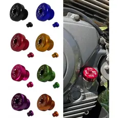 Tampa de óleo/bujão do motor para motos- alumínio anodizado várias cores