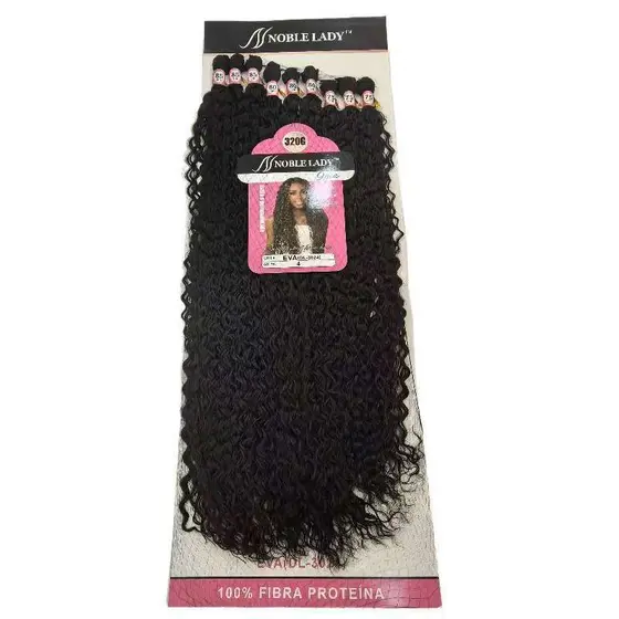 Cabelo Cacheado 75/80/85cm 100% Fibra de Proteína EVA Noble Lady 9 Telas 320g