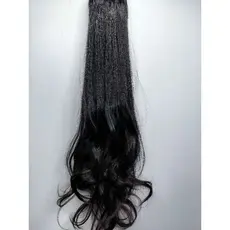 YANHAIR Aplique Rabo de Cavalo Cacheado Orgânico 70CM PTW002