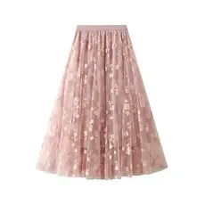 SAIA longo de tule plus size feminino, forro, elástico, elegante e estiloso.