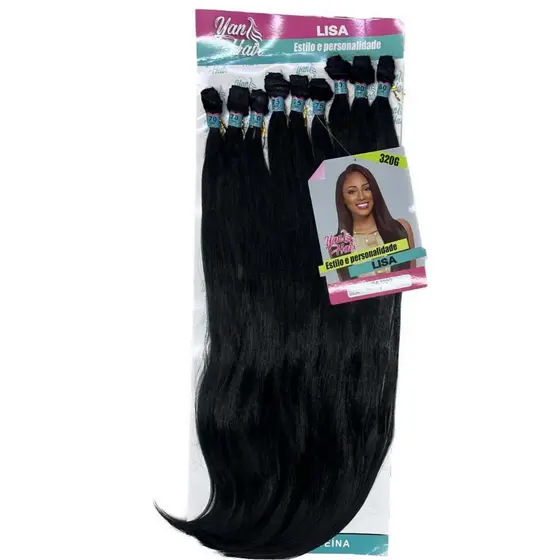 Cabelo Liso Fibra 100% PROTEÍNA 70/75/80cm 320gr LISA YAN HAIR