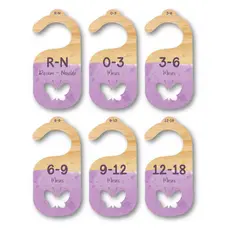 Separador E Organizador De Cabides Para Bebe Infantil  - Borboleta Lilas