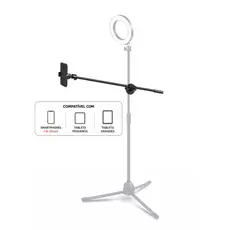 55cm suporte de telefone suporte de extensão projetado 3/8 rosca barra transversal