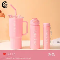 Kit 3 Garrafas Squeeze Motivacionais Garrafa Água Academia Com 1.2L e 800ml e 300ml