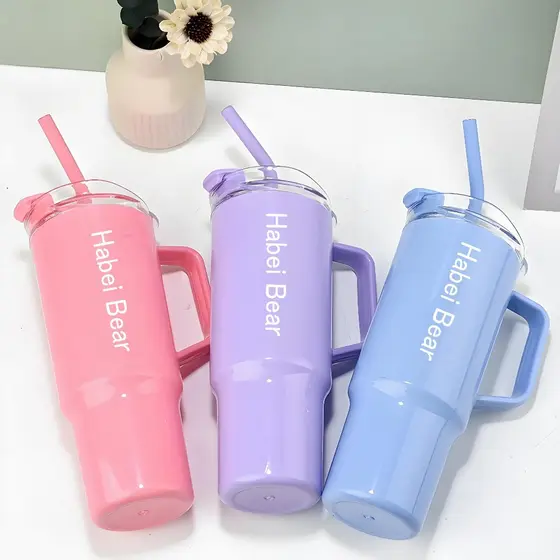 Kit 3 Garrafa Copo Tendência Agua Squeeze Com Adesivos Lembretes beber Agua
