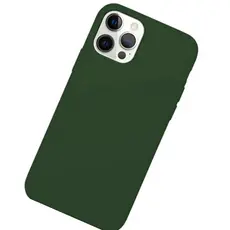 Capa Capinha Para iPhone 15 Verde Musgo Aveludada