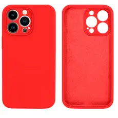 Capa Capinha Para iPhone 13 Vermelha Aveludado