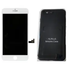 Tela Lcd Touch Para Iphone 8 Branco + Capa Aveludada