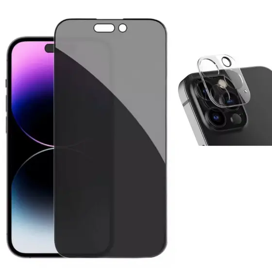 Pelicula 3D Privacidade Para iPhone 13 Pro Max + Película Câmera