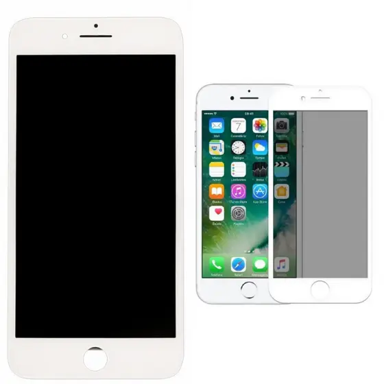 Tela Lcd Touch Para iphone 7 Plus Branco + Capa + Película Privacidade