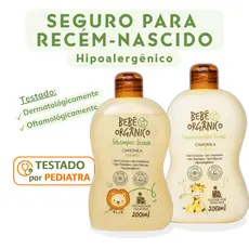 Kit Amor Shampoo + Condicionador - Cuidado Natural e Delicado para Seu Bebê - 200 ml cada