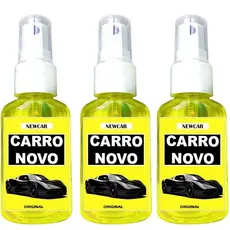 Kit 3 Cheirinho CARRO NOVO Spray Automotivo para Carro Aromatizante de Qualidade Concentrado NEWCAR