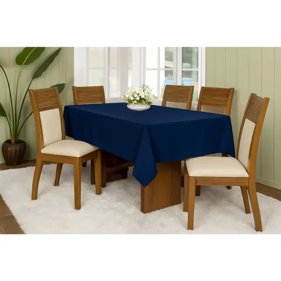 Toalha de Mesa Oxford 1,40x1,40 para 4 Lugares - Decoração, Cozinha, Sala de Jantar, Festas Buffet