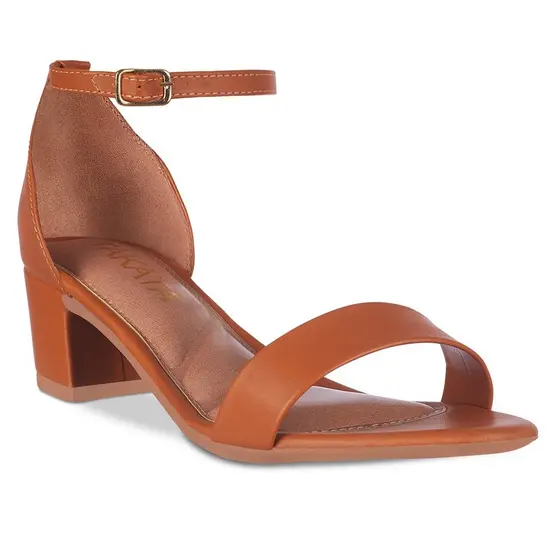 Saltinho Sandália Feminina Salto Grosso Tamanco Saltinho Moda Tendencia Confortável