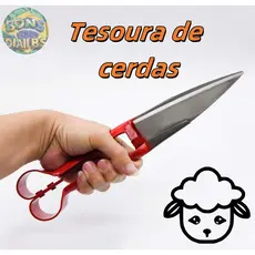 Tesoura Para Poda e Tosa Aparar Crinas Tosquia Jardim Cavalos Ovelhas Tipo Mola