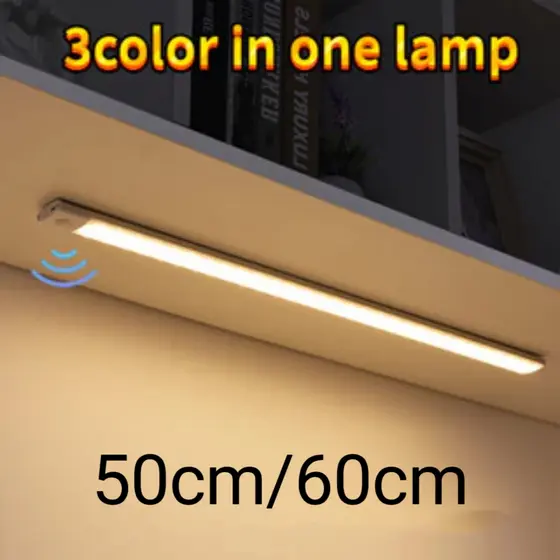 60/50CM Luz LED Sem Fio sensor De Inteligente Do Guarda-Roupa Quarto De Conveniência Carregamento USB