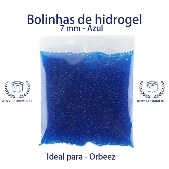 50 Mil Bolinhas de Gel 7mm: Diversão que cresce na água para arminha Orbeez