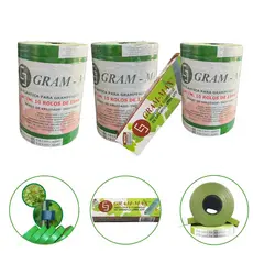 Kit Fita Para Alceador Jardim Grampear Grampos Gram Max 30 Rolos 14.400 Grampos