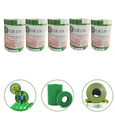 Kit 5 Unidades Fita Verde Para Grampeador Estufas Gram Max Jardim 50 Rolos