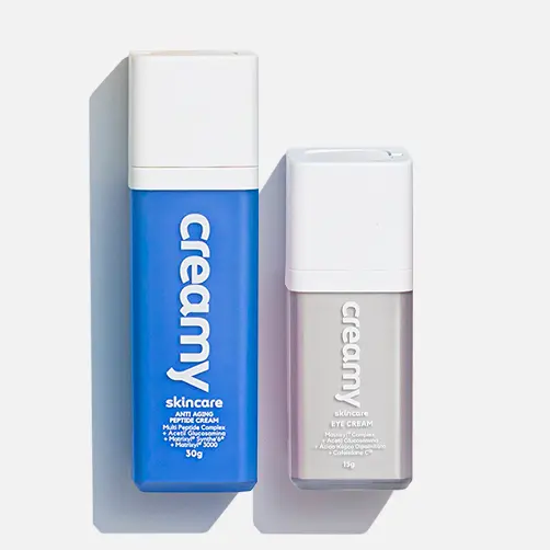Kit Duo Pele Madura - Creme Clareador para Olhos Eye Cream e Creme Firmador Anti Idade - Peptide Cream