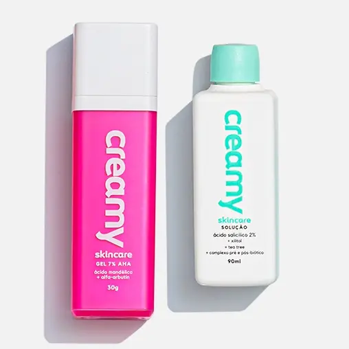 Kit Duo Gel Clareador Antiacne - Ácido Mandélico + Tônico Antioleosidade - Ácido Salicílico