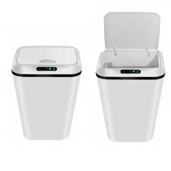 Lixeira Inteligente Com Sensor Automática Banheiro Lixeira Automática De 16 Litros Com Sensor Balde Lixo