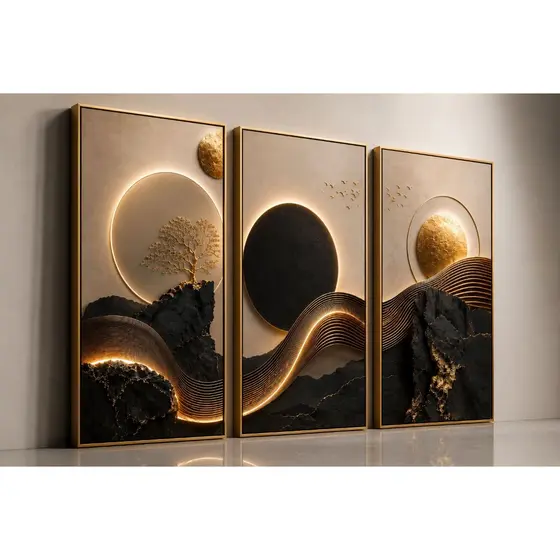 Quadro Decorativo Abstrato Moderno | Arte para Sala e Quarto