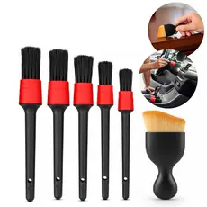 ‌Kit Pincel Automotivo 5 Peças Nylon Premium Detalhamento| Limpeza sem Riscar 4 Tamanhos