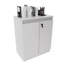 Balcão Para Escritório Com Chave Tecnomobili Branco Me4149