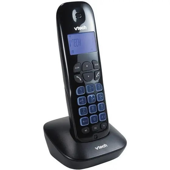 Telefone Sem Fio VTech VT685 com Secretária Eletrônica Identificador de Chamadas Viva-Voz Preto