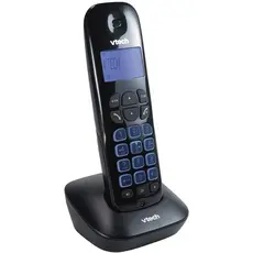 Telefone Sem Fio VTech VT685 com Secretária Eletrônica Identificador de Chamadas Viva-Voz Preto
