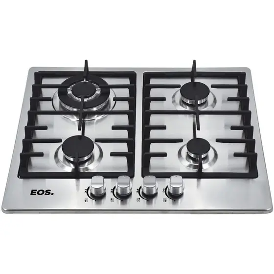 Fogão Cooktop a Gás 4 Bocas EOS Inox ECG04 Bivolt