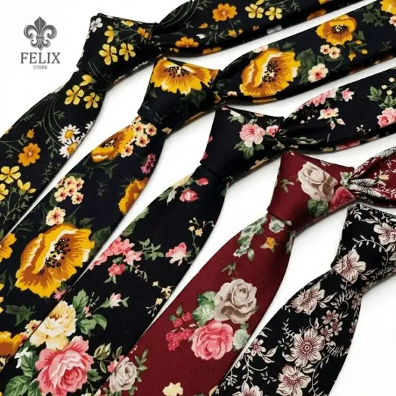 Gravatas Estampada Floral | Dragão | Cintilante | Kashimir Premium Cores Variadas Moda Masculina Social Exclusivo
