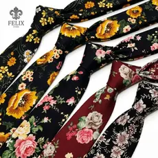 Gravatas Estampada Floral | Dragão | Cintilante | Kashimir Premium Cores Variadas Moda Masculina Social Exclusivo