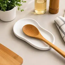 Descanso de Colher Orgânico Suporte de Utensílios para Cozinha Organizador de Bancada