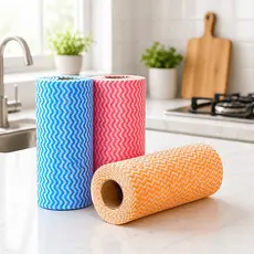 Kit Panos Multiuso Para Cozinha 1 Rolo com 50 Panos Antibactérianos