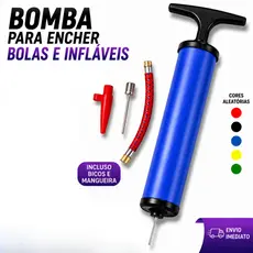 Bomba Para Inflar Encher Bolas de Voley Futebol Basquete Bola Vinil Piscina Boia