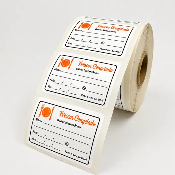 1000 Etiquetas Manipulação ANVISA BOPP 60x40mm para Congelados