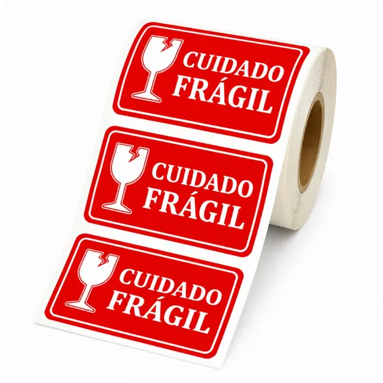 Adesivo Selo Cuidado Ideal Para Peças Frágil