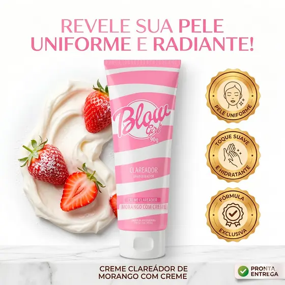 Creme Clareador Dérmico Axila Virilha com Aloe Vera 90g Blow Girl
