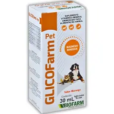 Glicofarm Pet 30mL Biofarm – Fórmula Vitamínica Para Fortalecer e Repor Nutrientes em Pets