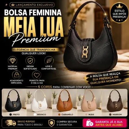 Bolsa Feminina Casual Moderna Tiracolo Pequena Linda e Prática