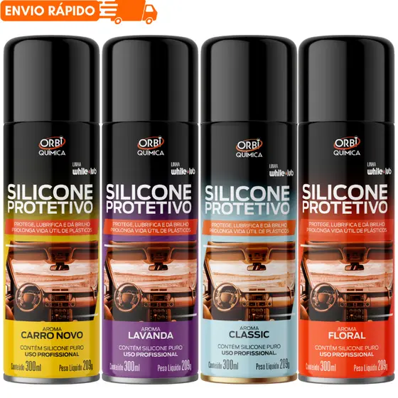 Silicone Protetivo PERFUMADO Renovador Spray 300ML Orbi