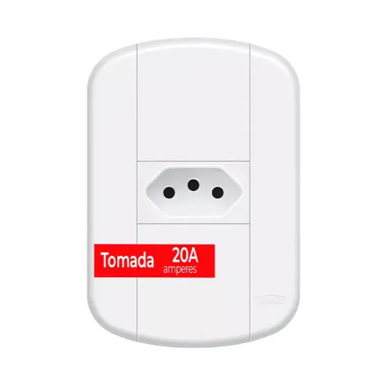 Tomada Fame 20 Amperes Linha Blanc Mais 2p+t 20a/250v