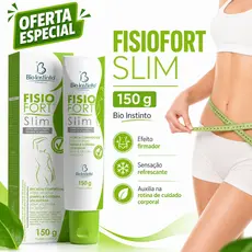 Creme FISIOFORT SLIM Redutor de Medidas Afina a Cintura REDUZ MEDIDAS Bio Instinto 150g
