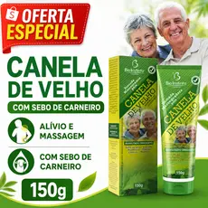 Canela de Velho ORIGINAL com Sebo de Carneiro Pomada Bio Instinto 150g Gel Massageador Massagem Alivio