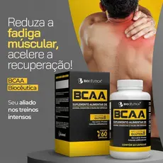 Suplemento Alimentar 60 Cápsulas BCAA Leucina Isoleucina Valina