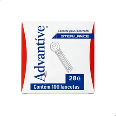 Lanceta Para Lancetador Advantive 28g com 100 Unidades Sterilance